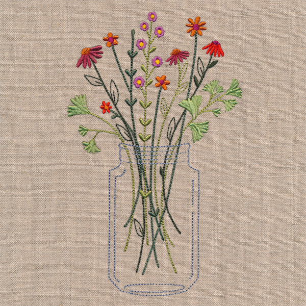 Delicate Autumn Mason Jar