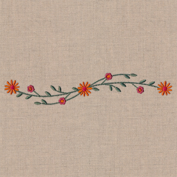 Whimsical Autumn Wildflower Border