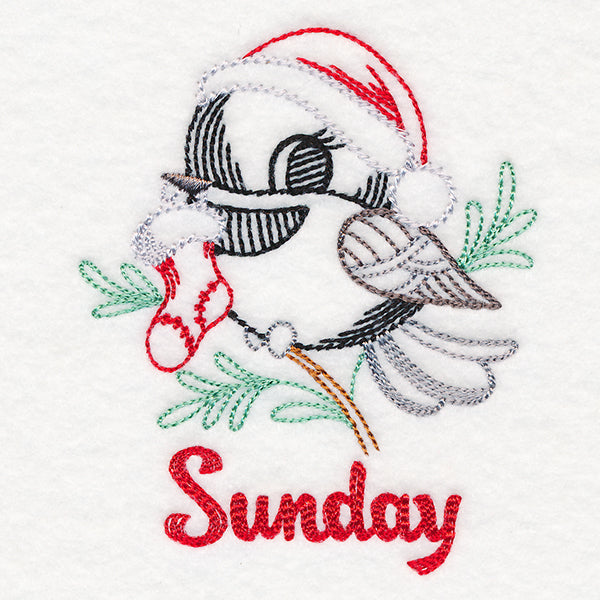 Christmas Chickadee - Sunday (Vintage)