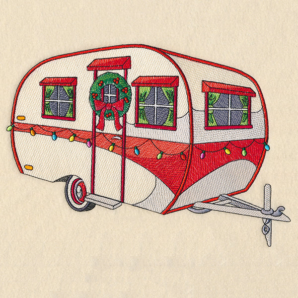 Retro Christmas Camper
