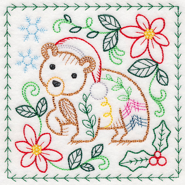 Charming Woodland Christmas - Bear (Vintage)