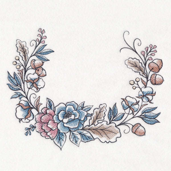 Painted Autumn Half Laurel