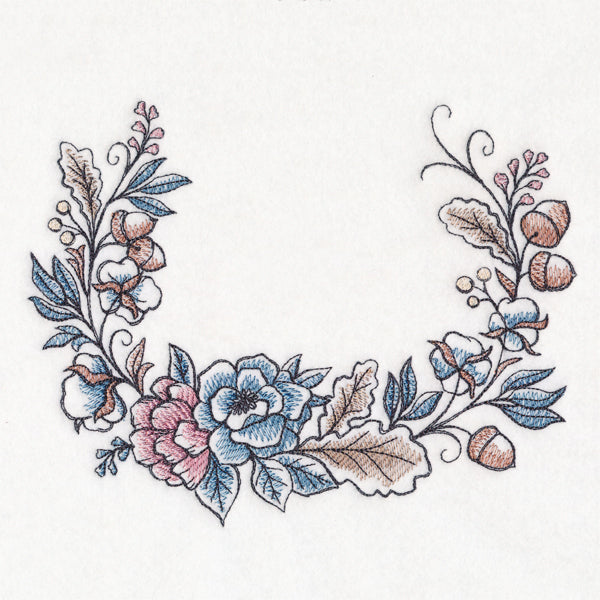 Painted Autumn Half Laurel