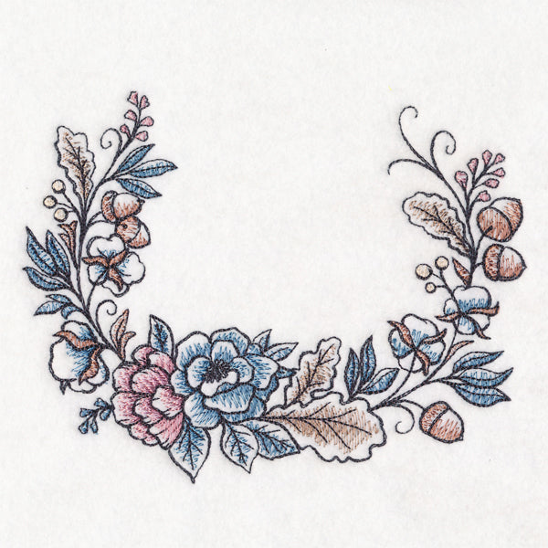 Painted Autumn Half Laurel