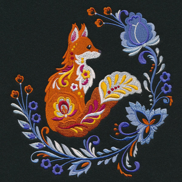 Autumn Rosemaling Fox