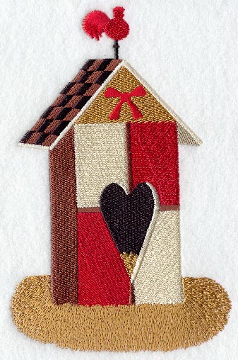 Country Birdhouse & Heart