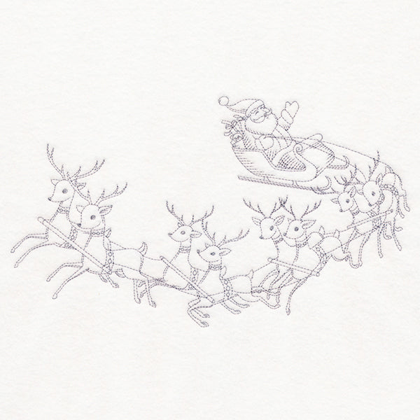 Jolly Sleigh Ride Etching