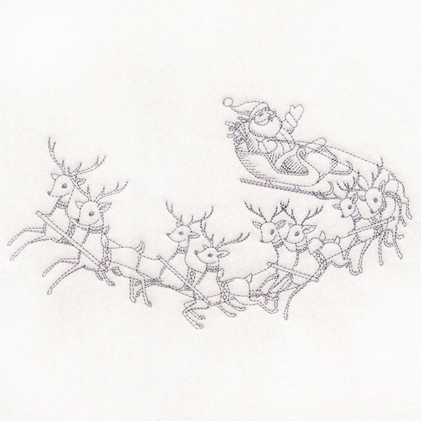 Jolly Sleigh Ride Etching