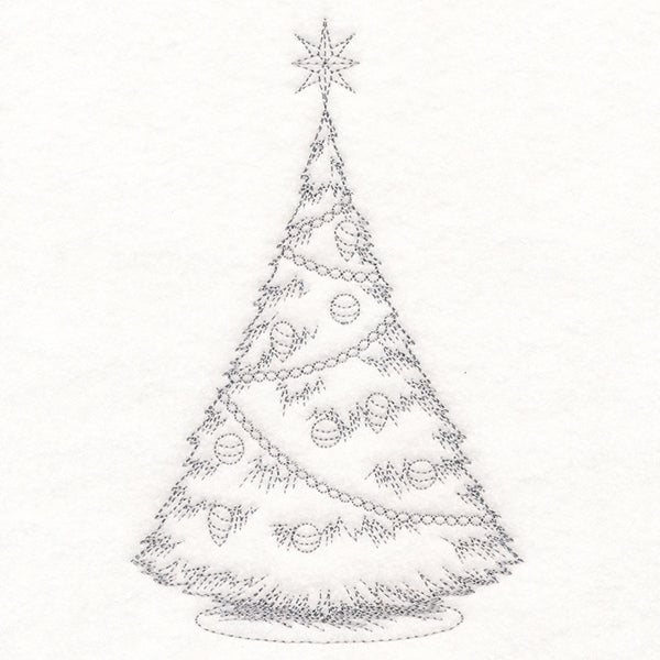Jolly Christmas Tree Etching