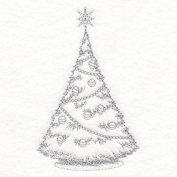 Jolly Christmas Tree Etching