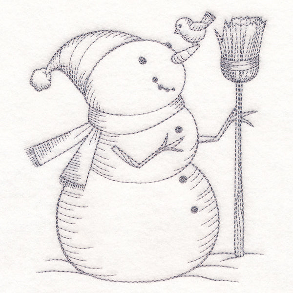 Wintertide Snowy Friends Etching