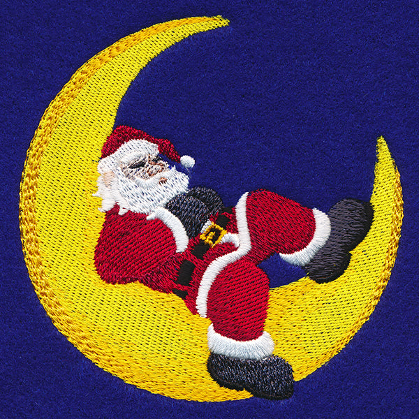 Santa on the Moon