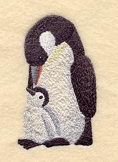 Plush Penguin & Baby