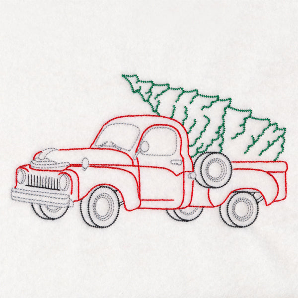 Retro Christmas Truck (Vintage)