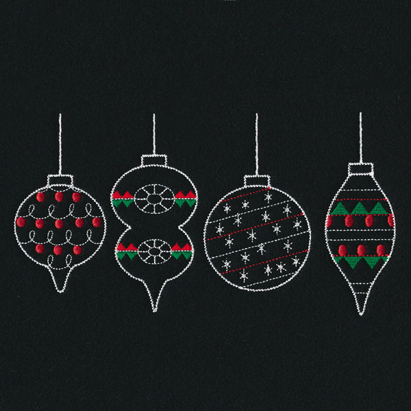 Merry Modern Ornament Border