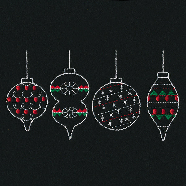 Merry Modern Ornament Border