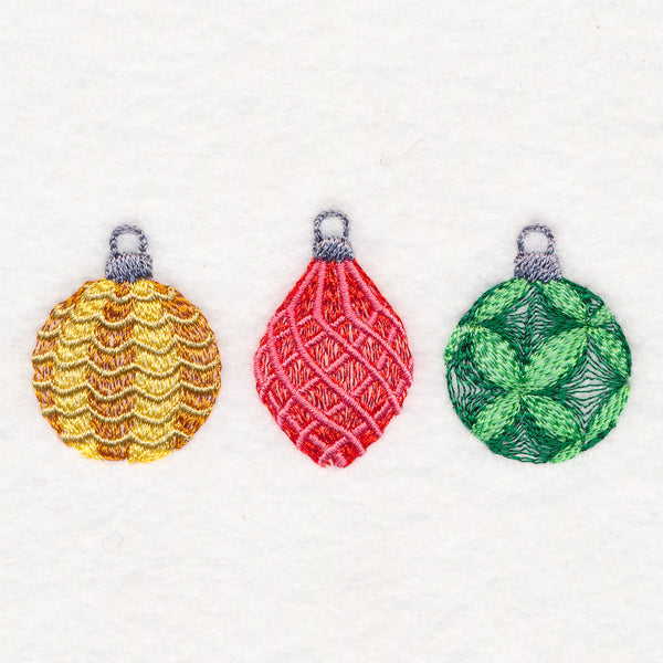 Christmas Ornament Trio