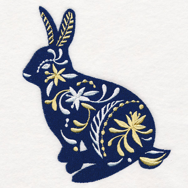 Frosted Blooms Bunny