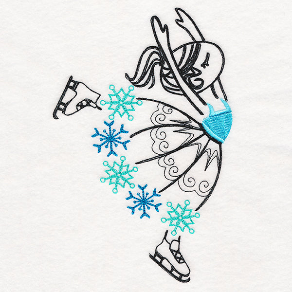 Whimsical Skating Ballerina