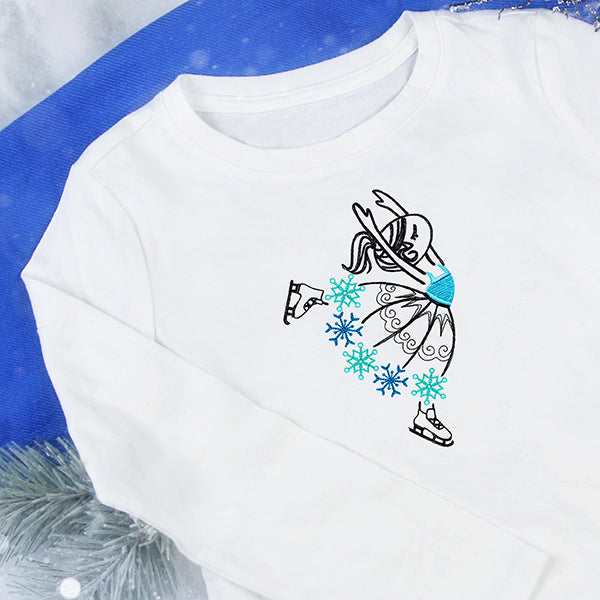 Whimsical Skating Ballerina