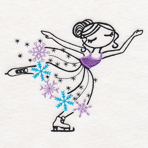 Frosted Skating Ballerina