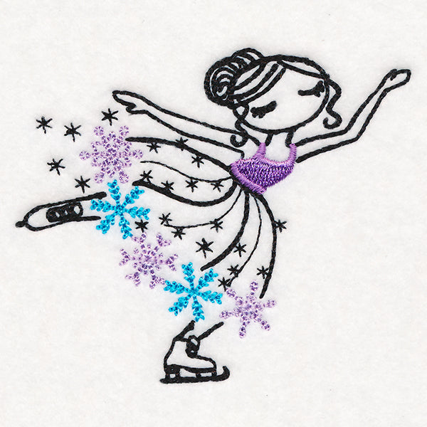 Frosted Skating Ballerina