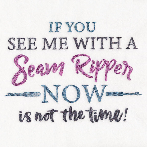 If You See Me With a Seam Ripper