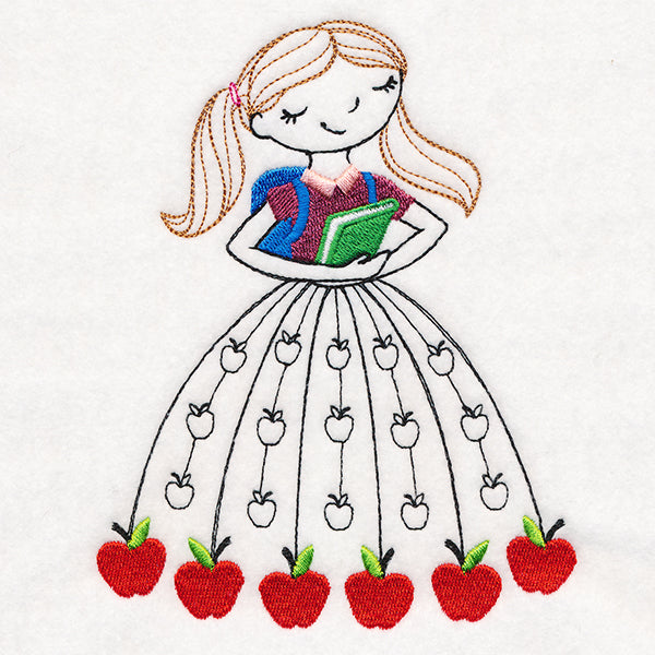 September Friend with Books