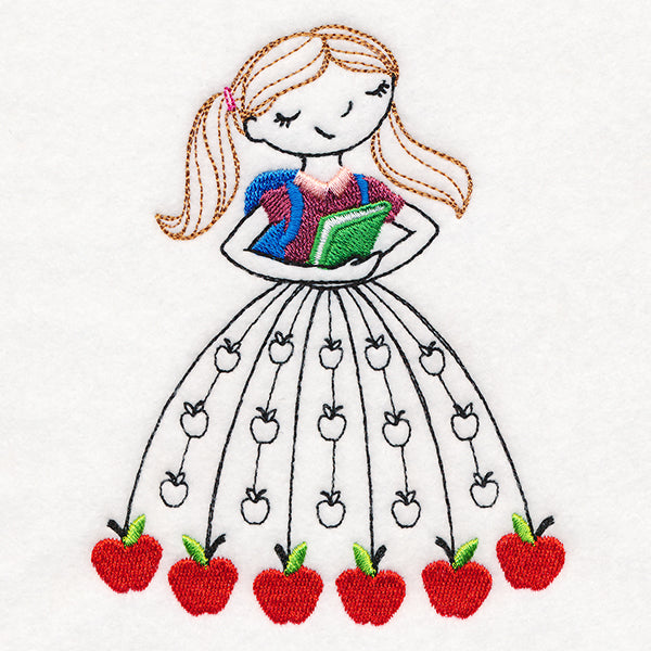 September Friend with Books