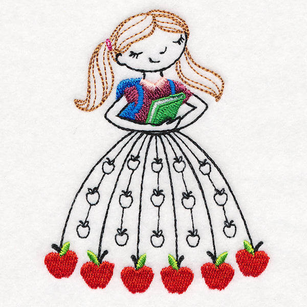 September Friend with Books