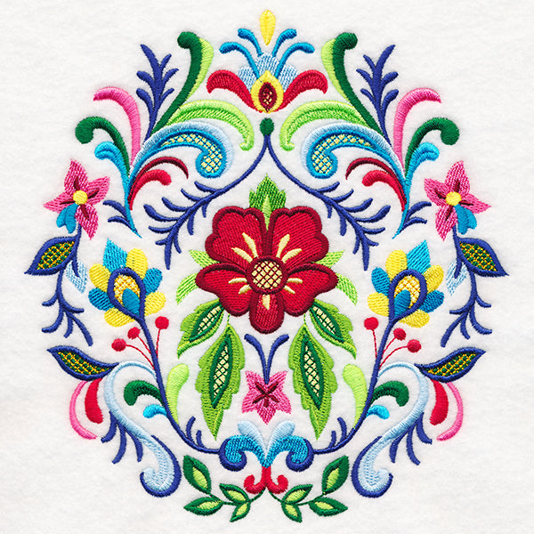 Fanciful Rosemaling Crest