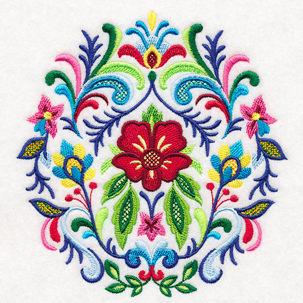 Fanciful Rosemaling Crest