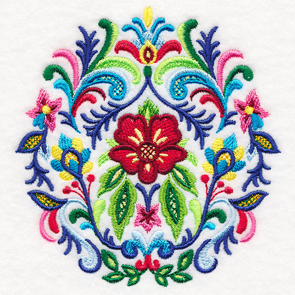 Fanciful Rosemaling Crest