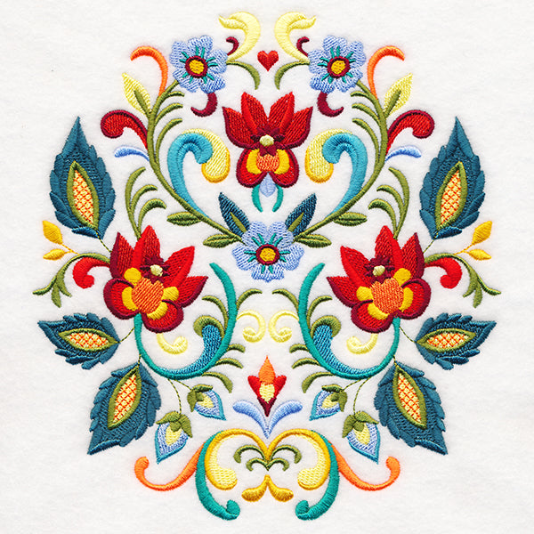 Ornate Rosemaling Crest