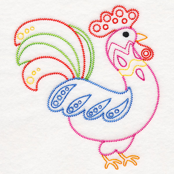 Folksy Chicken 2 (Vintage)