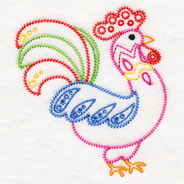 Folksy Chicken 2 (Vintage)