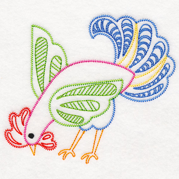 Folksy Chicken 4 (Vintage)