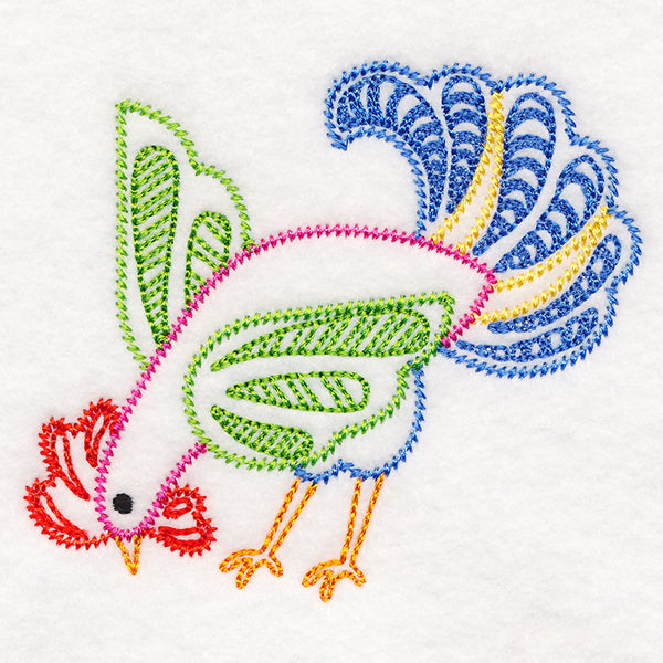 Folksy Chicken 4 (Vintage)