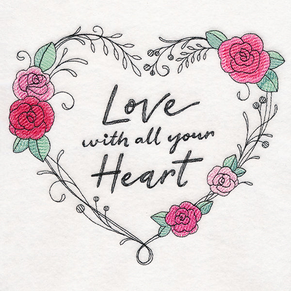 Love With All Your Heart Wreath