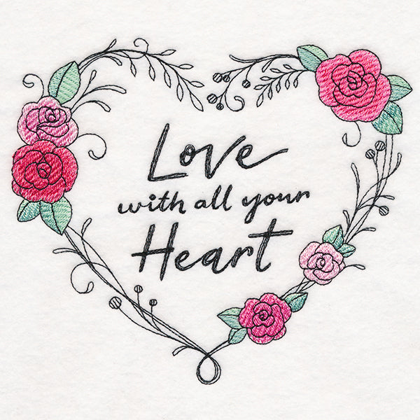Love With All Your Heart Wreath