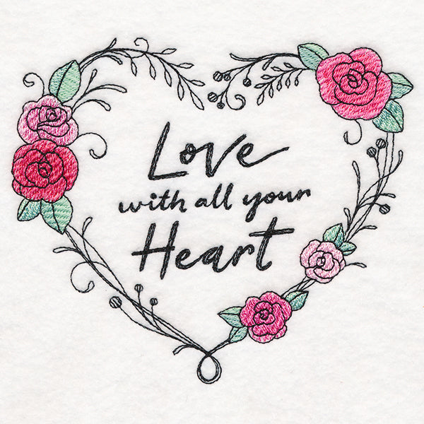 Love With All Your Heart Wreath