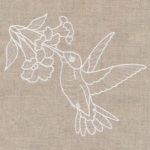 Rustic Garden Hummingbird and Trumpet Vine