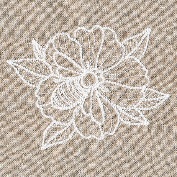 Rustic Garden Bumblebee and Hollyhock