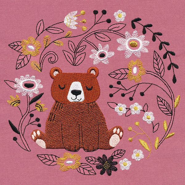 Whimsical Woodland Bear Wreath