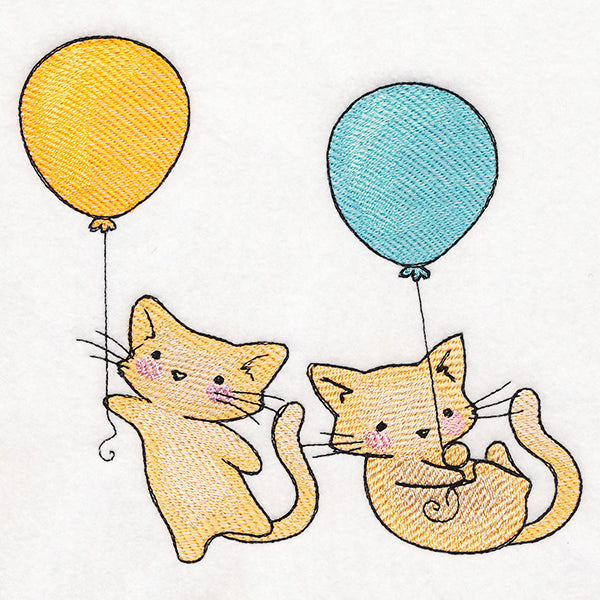 Joyful Balloon Kitties