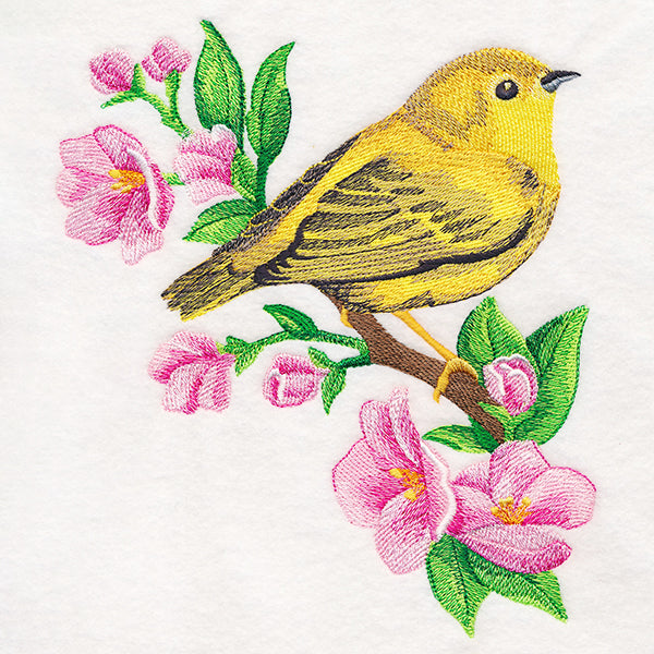Yellow Warbler in Watercolor