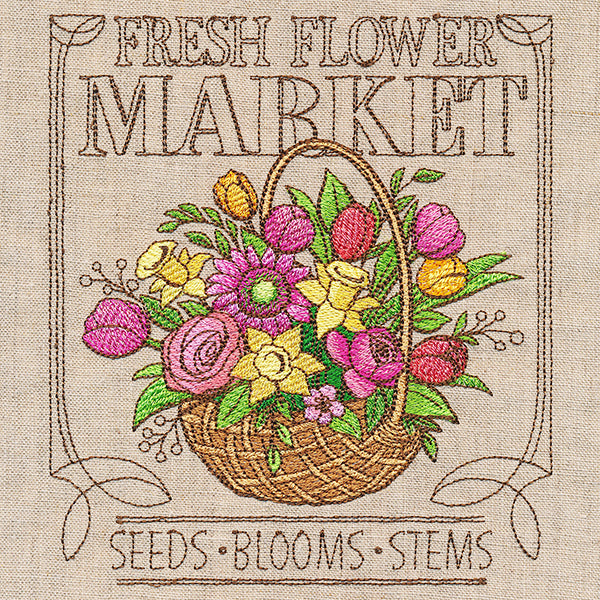 Spring Market Flower Sign