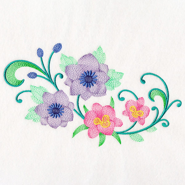 Captivating Clematis & Iris Spray