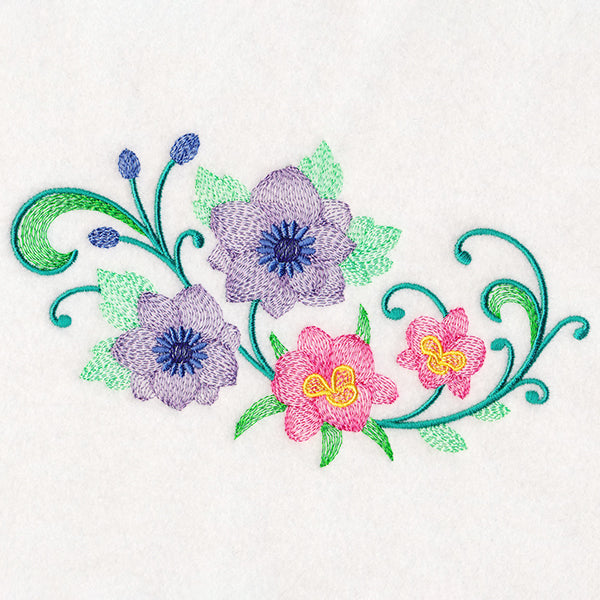 Captivating Clematis & Iris Spray