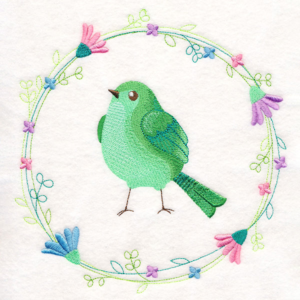 Emerald Bird Wreath